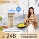 HEGEN海格恩兒童水杯夏季喝水杯3-6歲小學(xué)生上學(xué)用直飲牛奶杯家用水瓶 330ml 親子喝水杯（藍(lán)色）