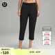 lululemon丨Luxtreme? 女士松緊腰修身款中腰中長(zhǎng)褲 LW6CVZS 黑色 XS /4