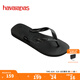havaianas哈唯納Top炫彩夾腳人字拖女夏海邊平底拖鞋親子款 0090-火耀黑 41-42 巴西碼