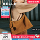百麗包包女25秋商場(chǎng)同款復古絨面hobo包單肩斜挎托特X7384CX5 棕色 F