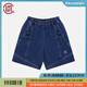 CLOT CLOTTEE by CLOT 牛仔拼接短褲 盤(pán)扣中式 Be LikeWater系列 牛仔藍色 L
