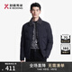 勁霸男裝（K-Boxing）羽絨服男翻領(lǐng)短款毛領(lǐng)保暖鴨絨外套|BRHT4311 深蘭 170/M 