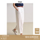 旅途原品ltyp 100%漢麻九分/五F短庫氣球褲 休閑百搭哈倫褲女秋 九分褲-象牙白 M