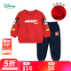 迪士尼寶寶（Disney Baby）童裝男童套裝潮酷米奇寶寶衛(wèi)衣套裝保暖舒適 紅色 4歲/身高110cm