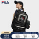 FILA 斐樂官方易烊千璽同款情侶款背包多口袋雙肩包電腦包休閑書包