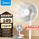 美的（Midea）空氣循環(huán)扇大風(fēng)力臺式立式兩用輕音落地無(wú)葉電風(fēng)扇暴風(fēng)香薰驅蚊直流變頻搖頭空氣凈化扇 16寸經(jīng)典款三葉【持久耐用】 整屋新風(fēng)