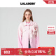 LALABOBO2025春季新款牛仔外套女漸變色立體玩偶熊寬松顯瘦夾克RBEA-JW12 粉牛仔 常規 S