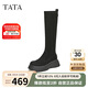 他她（TATA）冬商場同款休閑時裝長靴女CAC02DG4 黑色 35