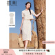 香影波西米亞風(fēng)鏤空套裝裙子女2025夏季新款米色流蘇半身裙兩件套 米色 均碼 L