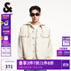杰克·瓊斯（JACK&JONES）秋季時(shí)尚百搭潮寬松連帽字母刺繡夾克上衣牛仔外套男裝225157028 C45沙色 常規 M