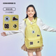 Converse匡威書(shū)包2025新款雙肩包學(xué)生初中男女童背包休閑書(shū)包 鵝蛋黃 M【30*11.5*44cm 約15L】
