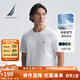 諾帝卡（NAUTICA）【單件直降】男裝25春夏新款純棉透氣舒適短袖T恤男 白色1BW L