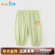 優(yōu)奇嬰兒防蚊褲夏季薄款莫代爾涼感小月齡寶寶無骨褲子夏裝可開襠長(zhǎng)褲