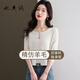 妃奧絨開(kāi)衫薄款女春秋新款短款毛衫小個(gè)子外搭毛衣配裙子外套灰色針織衫 白色 M