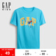 Gap男童2025夏季新款趣味印花logo純棉短袖T恤兒童裝美版781868 天藍(lán)色 120 /64(6-7歲)