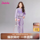 笛莎童裝女童套裝2025年春季中大童假兩件休閑運(yùn)動(dòng)套裝 夢(mèng)幻紫 160