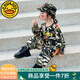 G.DUCKKIDS兒童軍訓(xùn)迷彩服套裝純棉男女童秋裝小標(biāo)兵作服表演服小女孩衣服 衛(wèi)衣加長褲 90 cm建議身高85-95cm
