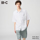 優(yōu)衣庫C系列合作款/男裝女裝寬松襯衫/短袖襯衣休閑百搭476246 00 白色 2XL /185/112C