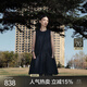 JNBY/江南布衣25夏連衣裙無(wú)袖牛仔異形圓領(lǐng)自然簡(jiǎn)約寬松5P5G10650 991/牛仔藏青 L
