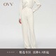 OVV【孫儷同款】2024春夏新款女裝簡(jiǎn)約利落休閑直筒西褲 米白（凈色）05 M