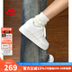 KAPPA卡帕女鞋厚底板鞋女2025秋季新款軟底休閑鞋子女百搭運動(dòng)小白鞋女 鷺羽白 38 (235mm)