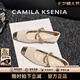 CAMILA KSENIA法式小香風單鞋女2025新款夏季氣質(zhì)時尚瑪麗珍女鞋配裙子高檔鞋子 白色 36