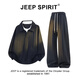 JEEP SPIRIT吉普肌理感提花衛(wèi)衣套裝男士秋冬季潮牌寬松直筒休閑褲兩件套 2232黑色+1901黑色（春秋款） XL （130-145斤）