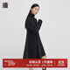 播100%羊毛高領(lǐng)連衣裙女商場(chǎng)同款新款針織裙子冬BDQ4LD0981 K40黑色 M