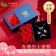 中國黃金（CHINA GOLD）純銀蝴蝶結(jié)項(xiàng)鏈女款輕奢高級感飾品三七夕情人節(jié)禮物送女朋友老婆 三件套蝴蝶項(xiàng)鏈+戒指+耳釘【玫瑰花禮盒】