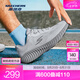 斯凱奇（Skechers）搖搖鞋｜2025春夏男女款復(fù)古時(shí)尚跑步鞋休閑鞋耐磨舒適透氣 灰色/炭灰色/GYCC 41