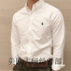 FAME RALPH LAUREN美國保羅RALPH LAUREN美國襯衫短袖體恤男士小馬標刺繡商務(wù)短袖男 白色 L