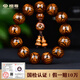 檀尊滿(mǎn)紋雙鬼眼滿(mǎn)鬼臉18mm海南黃花梨手串降香黃檀老料佛珠孤品 編號：H2393
