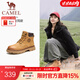 駱駝（CAMEL）【王俊凱同款】馬丁靴男秋冬2025新款大黃靴女戶(hù)外工裝靴登山鞋子 GF122W7790 黃金（女款） 38