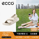 愛步（ECCO）女涼鞋 夏季軟底輕便耐穿厚底涼鞋 科摩系列206653 石灰色36