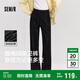 森馬（Semir）[商場(chǎng)同款]休閑褲女闊腿褲2025春季抽繩衛(wèi)褲ins潮流101125127009A