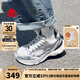 KAPPA卡帕網(wǎng)面運(yùn)動(dòng)鞋女鞋銀色老爹鞋女2025秋季新款百搭休閑跑步鞋子女 奧運(yùn)灰 38