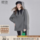 她池撞色衛(wèi)衣2025秋裝新款女裝時(shí)尚荷葉邊中長(zhǎng)款長(zhǎng)袖上衣