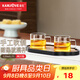 金灶（KAMJOVE）茶杯玻璃茶杯品茗杯耐熱玻璃杯 家用辦公室喝茶杯泡茶杯小茶杯 K-106/2個(gè)裝120毫升