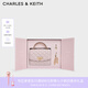 CHARLES&KEITH七夕限定禮盒鏈條包掛菱格小方包CK17-50701608-A Cotton Candy Pink棉花糖粉 S