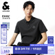 杰克·瓊斯（JACK&JONES）男裝25年精致虎頭刺繡涼感短袖polo衫男士夏季商務(wù)半袖翻領(lǐng)T恤 黑砂色E44 M