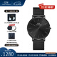 丹尼爾惠靈頓（DanielWellington）dw手表男 幻影系列男士手表石英歐美腕表 七夕情人節(jié)禮物送男友 曜夜黑黑色鋼帶-DW00100632
