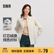 森馬（Semir）長(cháng)袖襯衫女冬中長(cháng)款寬松純棉燈芯絨純色襯衣通勤上衣101724105001