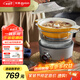 東菱（Donlim）蒸汽鍋家用電蒸鍋多功能鍋蒸燉煮一體鍋電火鍋汽鍋雞專用鍋煮鍋+陶瓷汽鍋）DL-9009