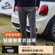 伯希和（Pelliot）抓絨褲女秋冬防風(fēng)戶(hù)外加絨保暖休閑長(cháng)褲男搖粒絨彈力直筒運動(dòng)衛褲 【男款】深灰色 XL