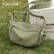 FOUVOR時(shí)尚斜挎包女新款大容量女包單肩包輕便百搭休閑帆布包包 果綠色