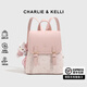CHARLIE&KELLI CK品牌雙肩包女士2025新款輕便媽咪小背包書(shū)包卡通休閑女包禮物 粉色【代寫(xiě)賀卡 禮袋包裝 】