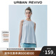 UR2025夏季新款女裝時尚氣質(zhì)肌理褶皺無袖罩衫襯衫UYB250003 天藍 (偏寬松) S