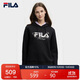 FILA斐樂(lè )官方女子連帽衛衣2025秋冬休閑舒適LOGO針織長(cháng)袖上衣