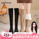 達(dá)芙妮官方過(guò)膝長(zhǎng)筒靴女2025秋冬新款兩穿翻折長(zhǎng)靴子加絨厚底過(guò)膝雪地靴 卡其色【加絨款 可兩穿】 37