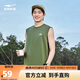 鴻星爾克無(wú)袖T恤男夏季新品圓領(lǐng)運動(dòng)籃球背心寬松落肩簡(jiǎn)約休閑男士上衣